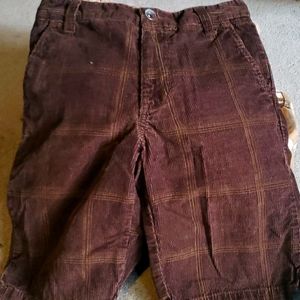 Vans shorts corduroy brown plaid